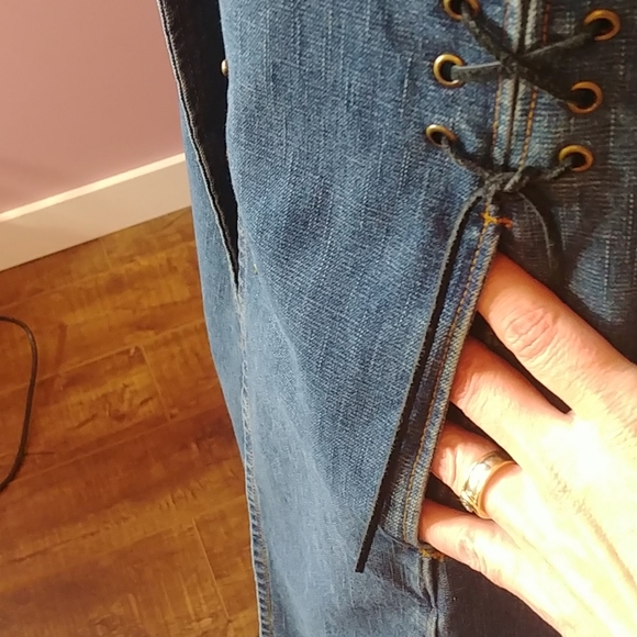 Vintage  long jean jacket - Picture 5 of 8